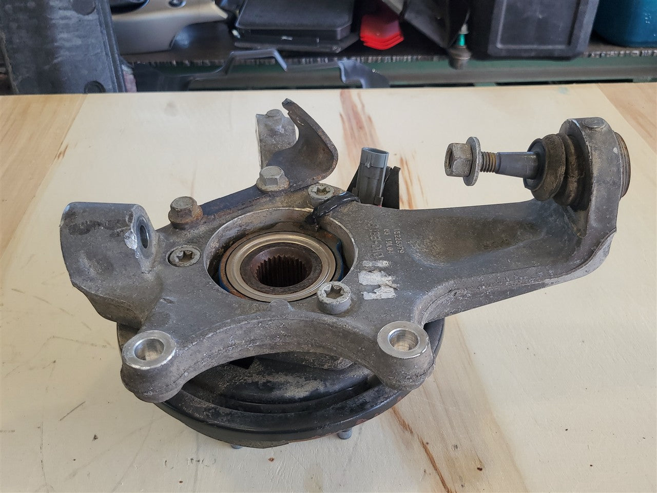 2005 CORVETTE LH REAR SPINDLE WITH HUB & PARKING BRAKE 52K MI 34074 - image 10