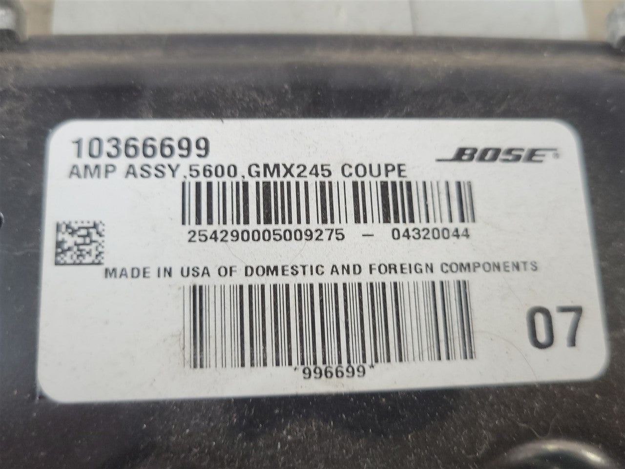 2005 CORVETTE BOSE AMP RADIO AMPLIFIER 10366699 RPO U65 COUPE 34083 - image 10