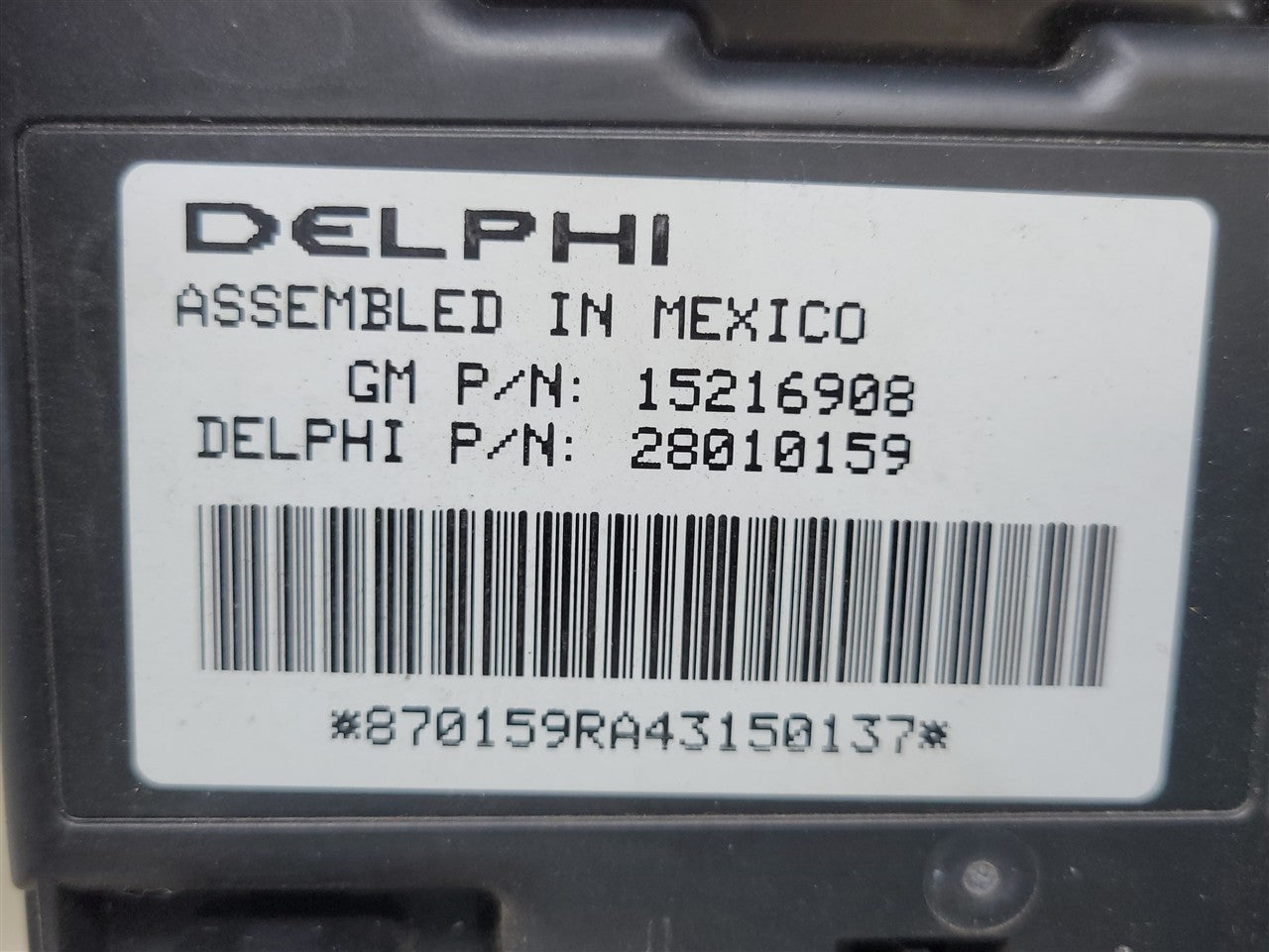 2005 CORVETTE BCM BODY CONTROL MODULE 15216908 RH PASSENGER FUSE PANEL 34084 - image 7