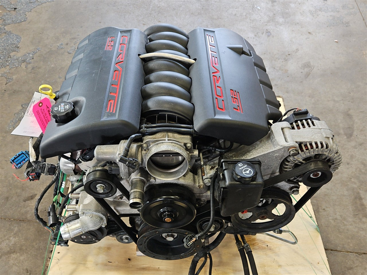 2005 CORVETTE LS2 6.0L ENGINE DROP OUT 52K W/ACCYS, WIRING, ECM, PEDAL 34141 - image 2