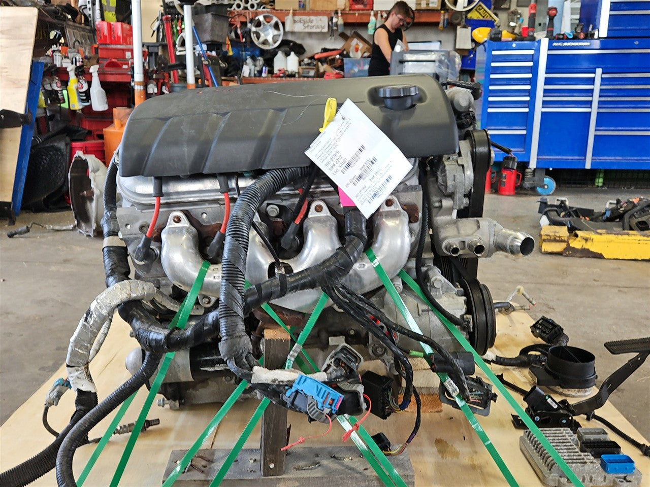2005 CORVETTE LS2 6.0L ENGINE DROP OUT 52K W/ACCYS, WIRING, ECM, PEDAL 34141 - image 7