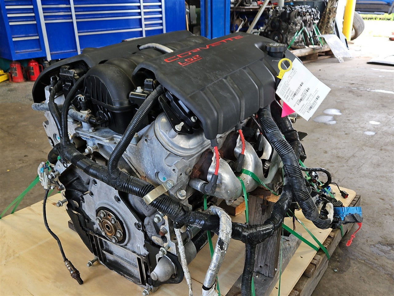 2005 CORVETTE LS2 6.0L ENGINE DROP OUT 52K W/ACCYS, WIRING, ECM, PEDAL 34141 - image 9