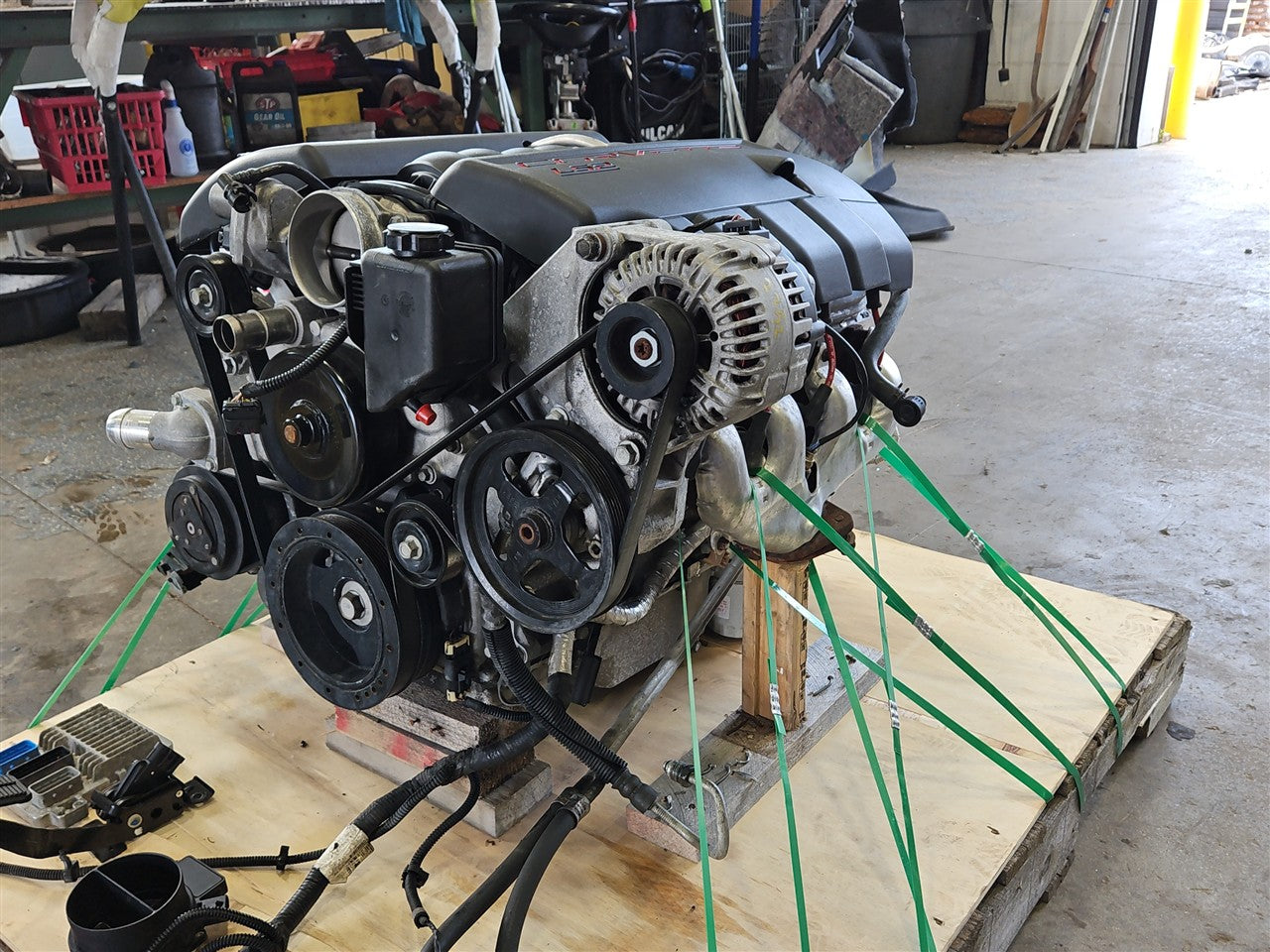 2005 CORVETTE LS2 6.0L ENGINE DROP OUT 52K W/ACCYS, WIRING, ECM, PEDAL 34141 - image 18