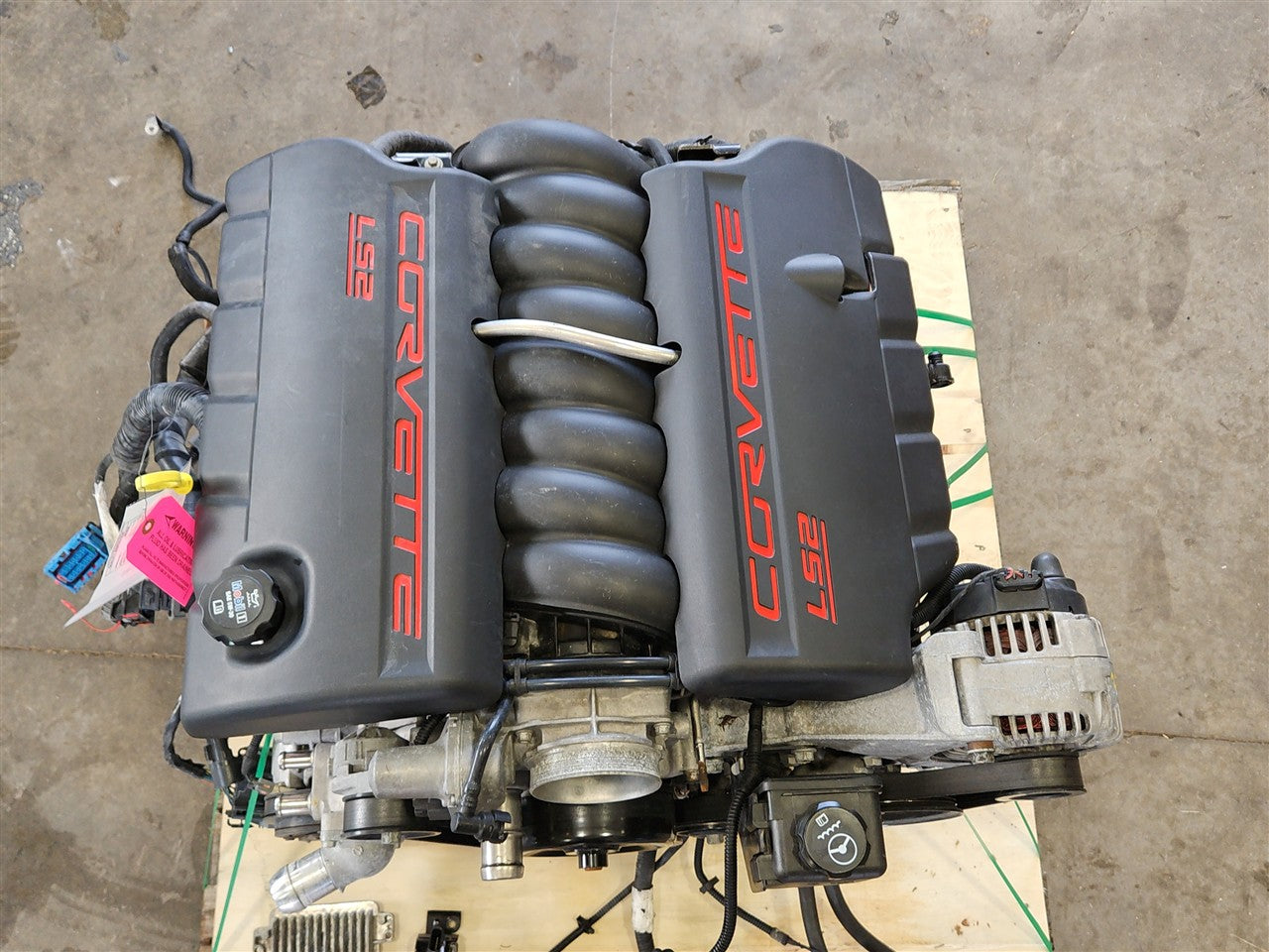 2005 CORVETTE LS2 6.0L ENGINE DROP OUT 52K W/ACCYS, WIRING, ECM, PEDAL 34141 - image 2