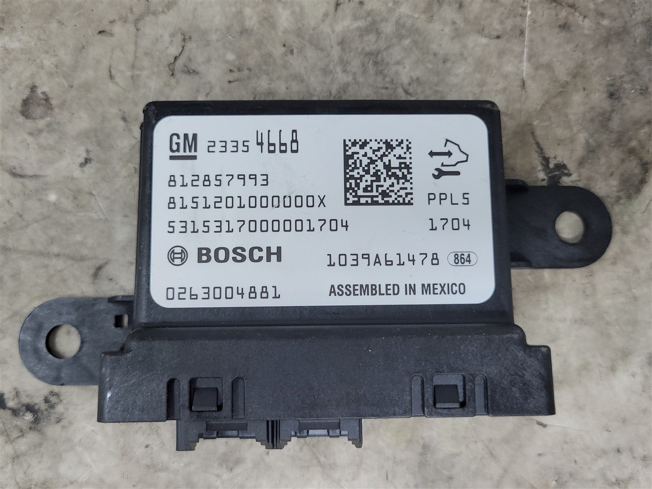 2016 CAMARO 23354668 DRIVER PARK ASSIST MODULE 34163 - image 1