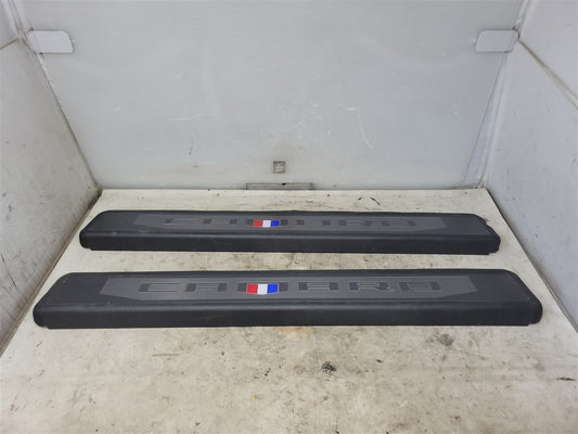 Used OEM 2016-2024 CAMARO LIGHTED DOOR SILL TRIM SCUFF PLATES DRIVER, actual item photo 1