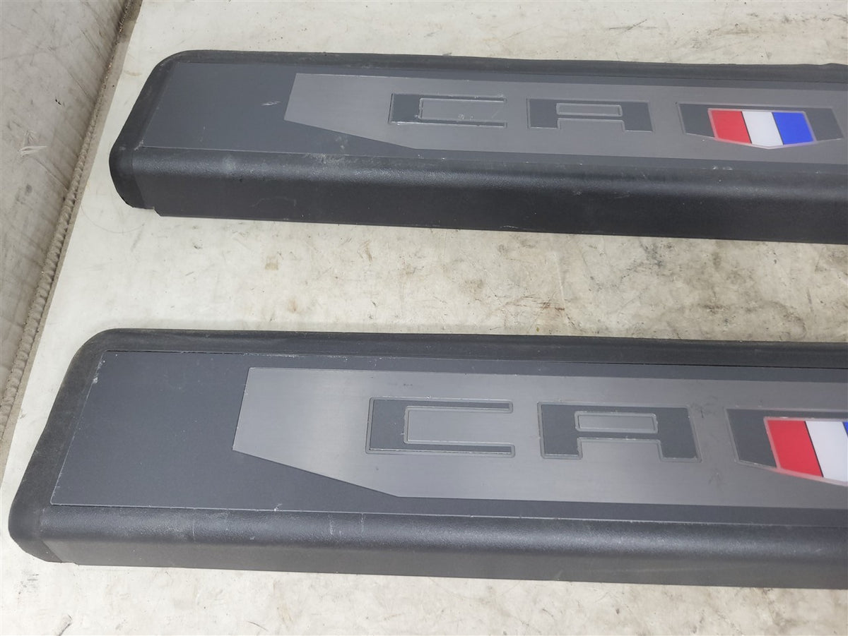 Used OEM 2016-2024 CAMARO LIGHTED DOOR SILL TRIM SCUFF PLATES DRIVER, actual item photo 2
