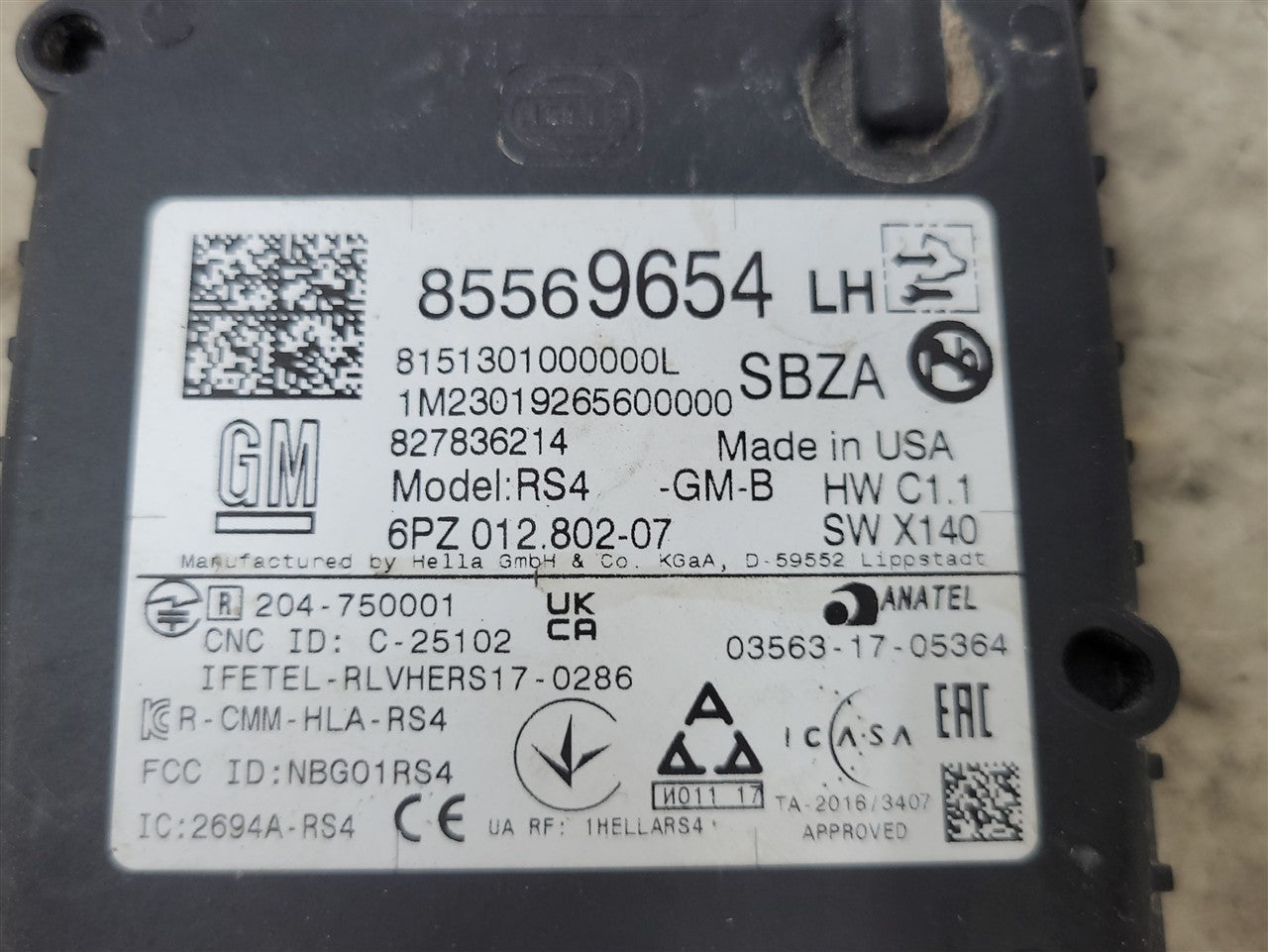 2023 SIERRA150 LH BLIND SPOT RADAR MODULE 85569654 34335 - image 8