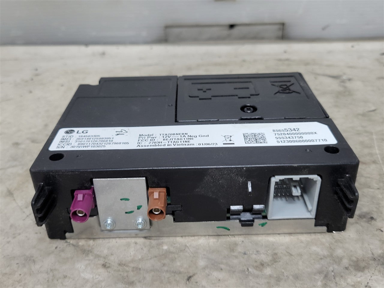 2023 SIERRA150 ONSTAR COMMUNICATION MODULE 85655342 34342 - image 4