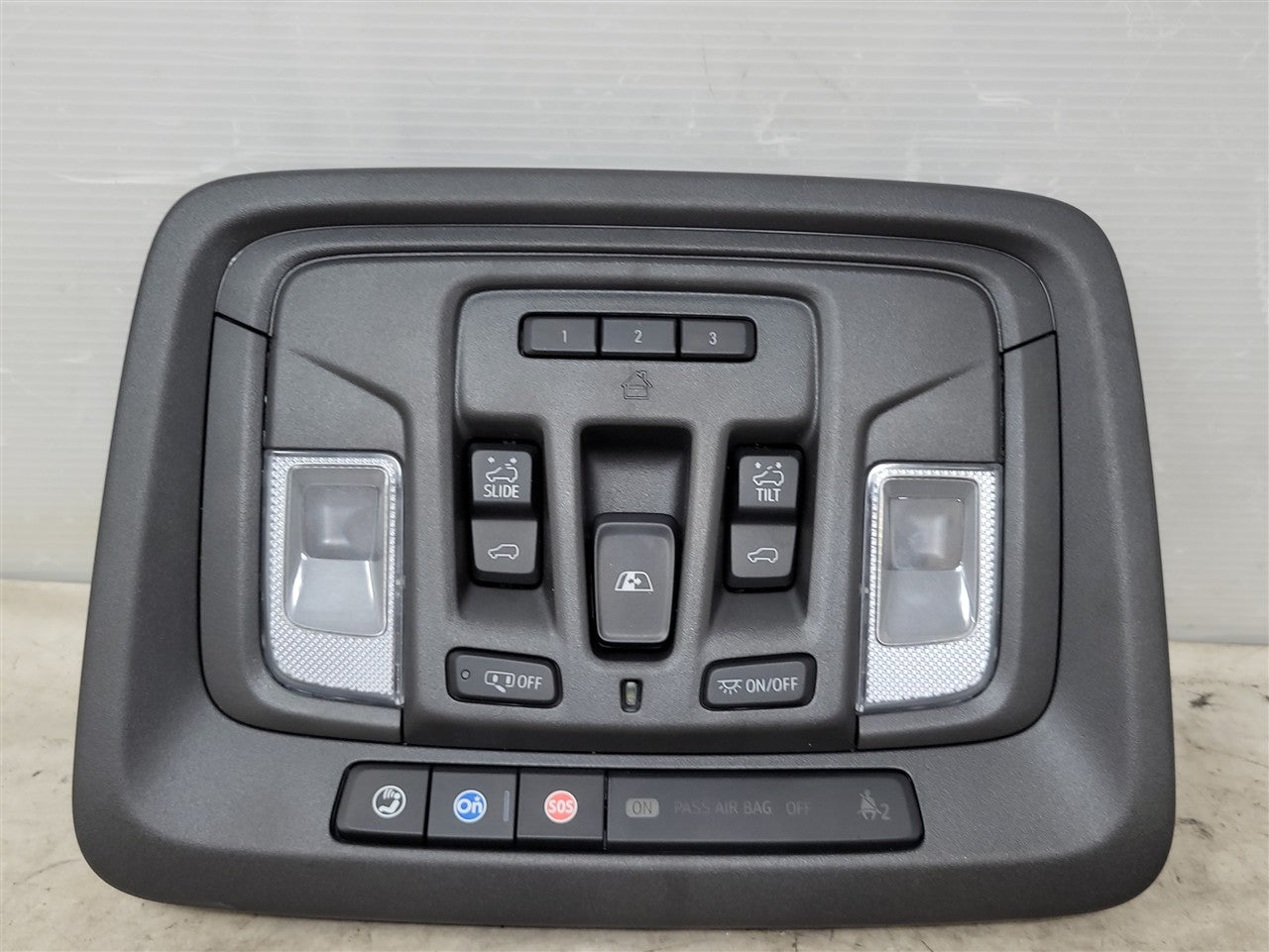 2023 SIERRA150 OVERHEAD CONSOLE BLACK W/HOMELINK 34376 - image 1