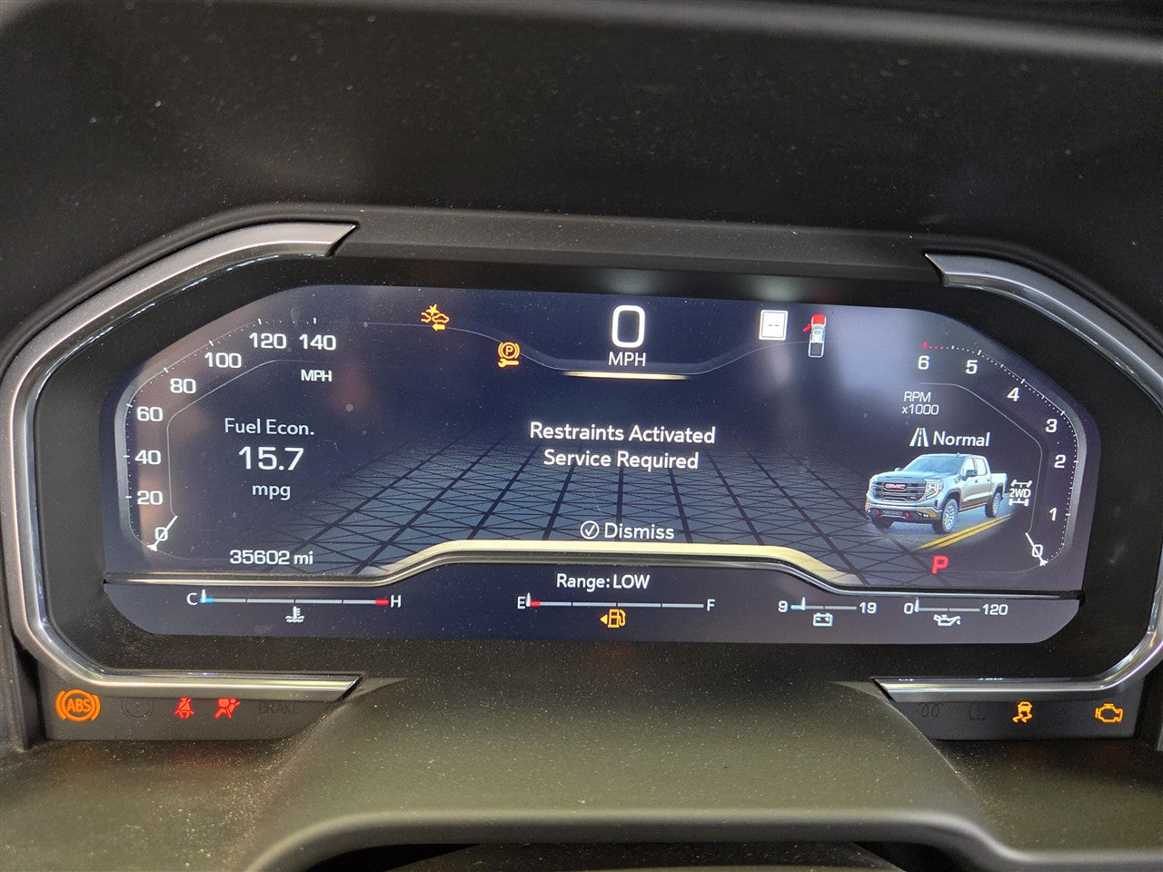 2023 SIERRA CLUSTER SPEEDOMETER 35K MI 86516848 34416 - image 3