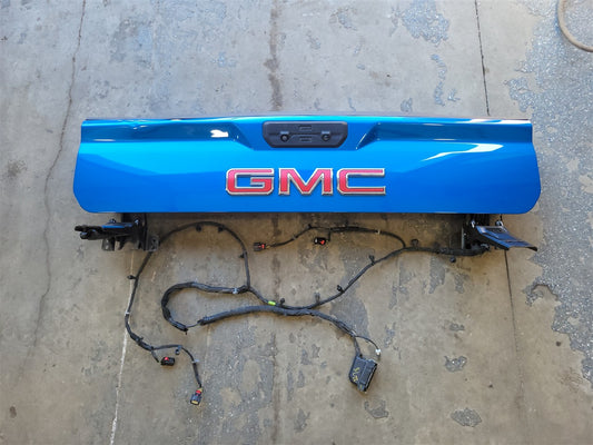 2023 SIERRA UPPER INNER TAIL GATE BLUE 2D1.5 DENT ON UPPER EDGE 34417 - image 1