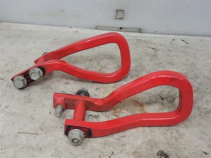 2023 SIERRA FRONT TOW HOOKS PAIR W/BOLTS RED 34481 - image 3