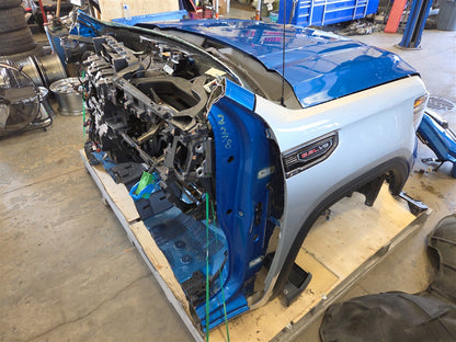 2023 SIERRA FRONT CLIP AT4 BLUE GLT SCRATCHES ON UPPER BUMPER 34494 - image 25