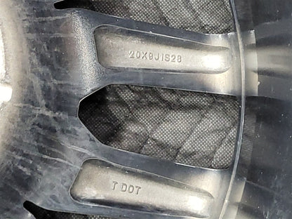 Used OEM 2023 SIERRA AT4 20" WHEEL BLACK WITH MACHINED FACE 23376228, actual item photo 15