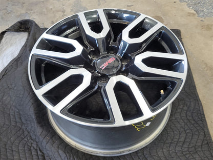 Used OEM 2023 SIERRA AT4 20" WHEEL BLACK WITH MACHINED FACE 23376228, actual item photo 8