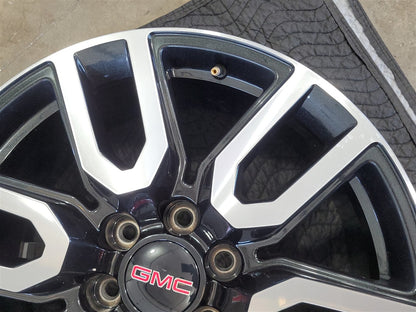 Used OEM 2023 SIERRA AT4 20" WHEEL BLACK WITH MACHINED FACE 23376228, actual item photo 11