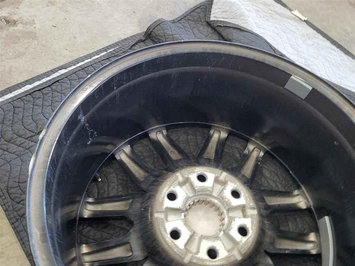 Used OEM 2023 SIERRA AT4 20" WHEEL BLACK WITH MACHINED FACE 23376228, actual item photo 17