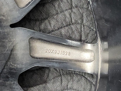 Used OEM 2023 SIERRA AT4 20" WHEEL BLACK WITH MACHINED FACE 23376228, actual item photo 19