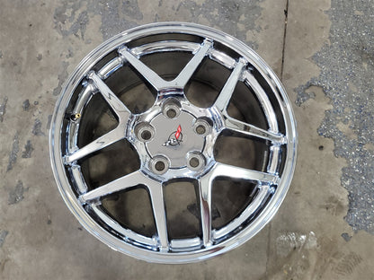 Used OEM 1999 CORVETTE FRONT Z06 17" 17X9.5 WHEEL RIM. 09593804, actual item photo 1