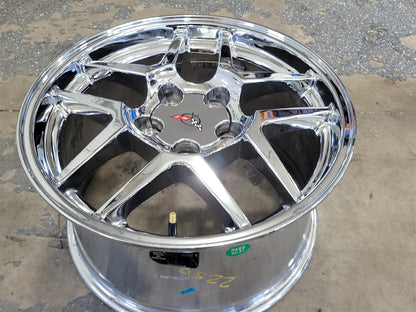 Used OEM 1999 CORVETTE FRONT Z06 17" 17X9.5 WHEEL RIM. 09593804, actual item photo 3
