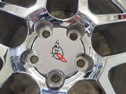 Used OEM 1999 CORVETTE FRONT Z06 17" 17X9.5 WHEEL RIM. 09593804, actual item photo 6