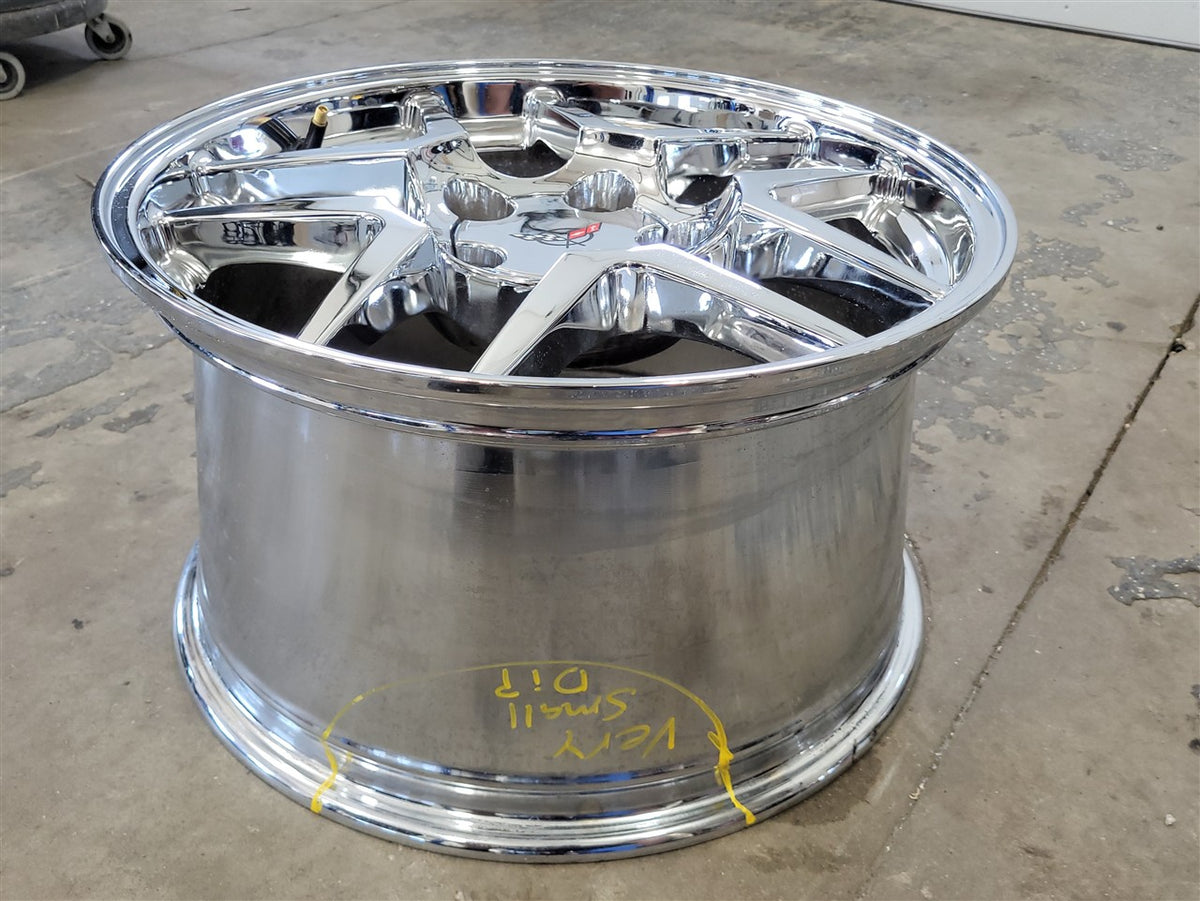 Used OEM 1999 CORVETTE FRONT Z06 17" 17X9.5 WHEEL RIM. 09593804, actual item photo 8