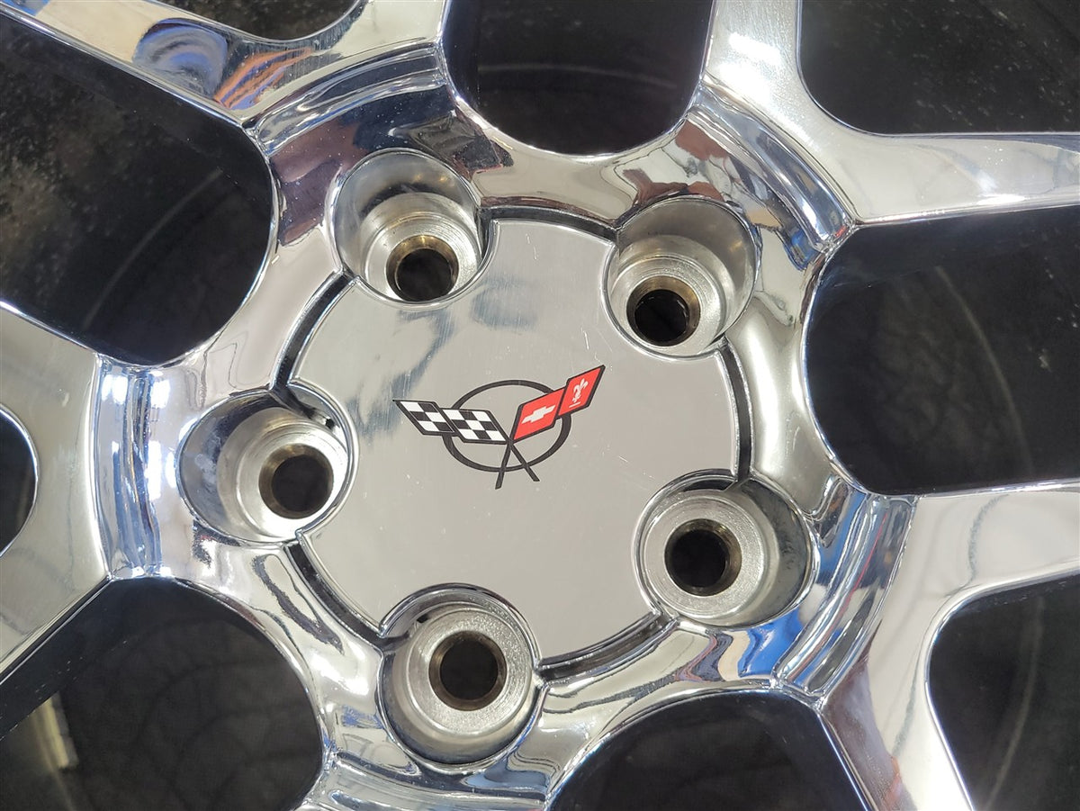 Used OEM 1999 CORVETTE REAR Z06 18" 18X10.5 WHEEL RIM. 09594811, actual item photo 6