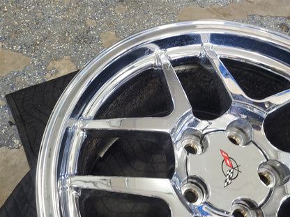 Used OEM 1999 CORVETTE REAR Z06 18" 18X10.5 WHEEL RIM. 09594811, actual item photo 10