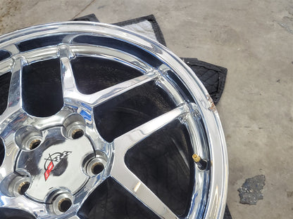 Used OEM 1999 CORVETTE REAR Z06 18" 18X10.5 WHEEL RIM. 09594811, actual item photo 11