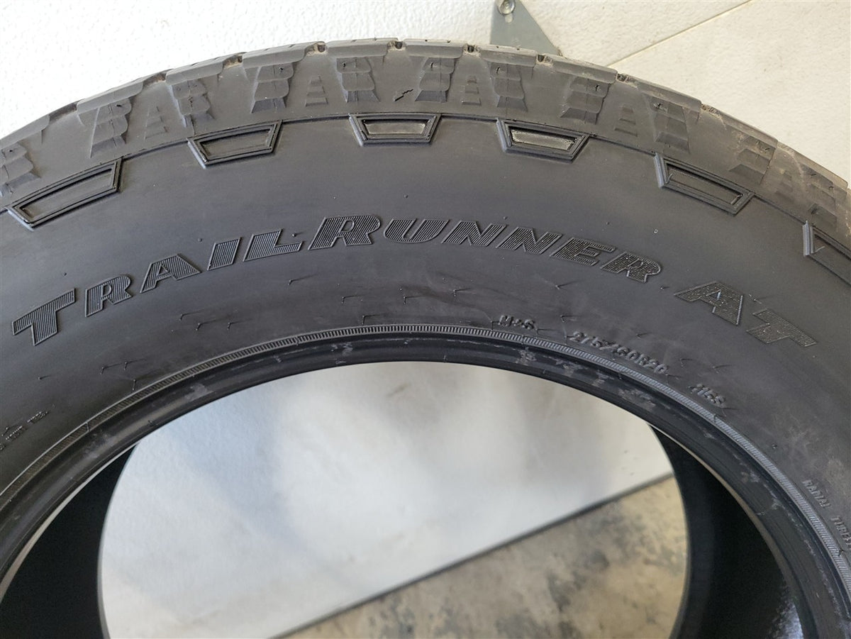 Used OEM 2023 SIERRA WRANGLER TRAILRUNNER AT 275/60R20 8/32" 0223, actual item photo 5