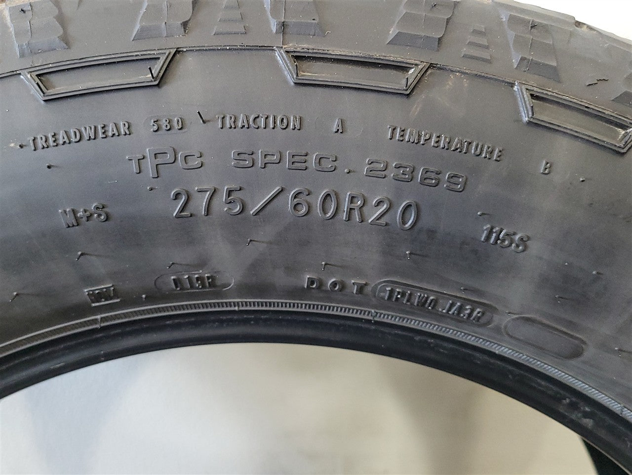 2023 SIERRA WRANGLER TRAILRUNNER AT 275/60R20 8/32" 0223 DATE CODE 34501 - image 9