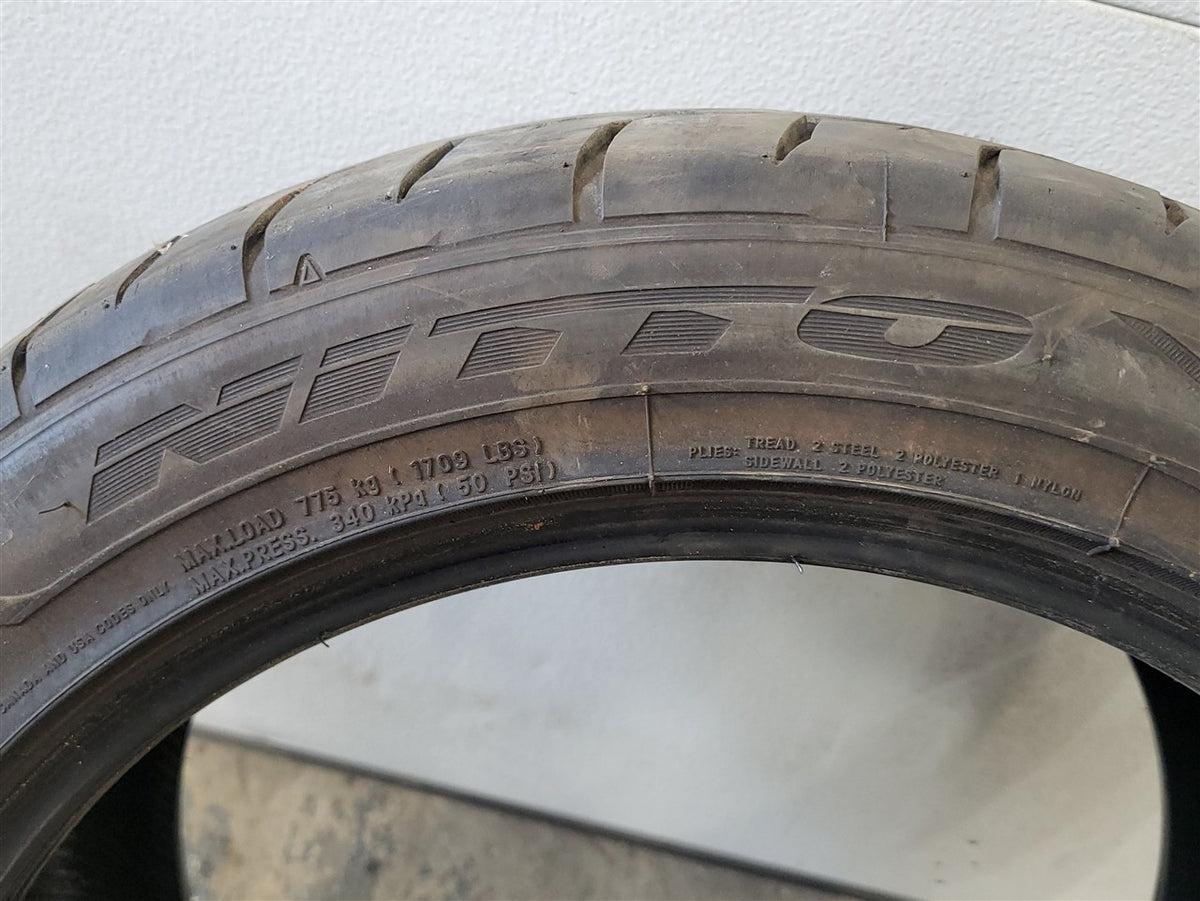 Used OEM 1999 CORVETTE NITTO NT555 G2 245/45ZR17 TIRE 8/32 1823 DATE, actual item photo 8