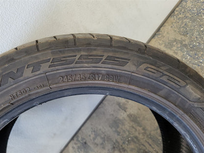 Used OEM 1999 CORVETTE NITTO NT555 G2 245/45ZR17 TIRE 8/32 1823 DATE, actual item photo 12