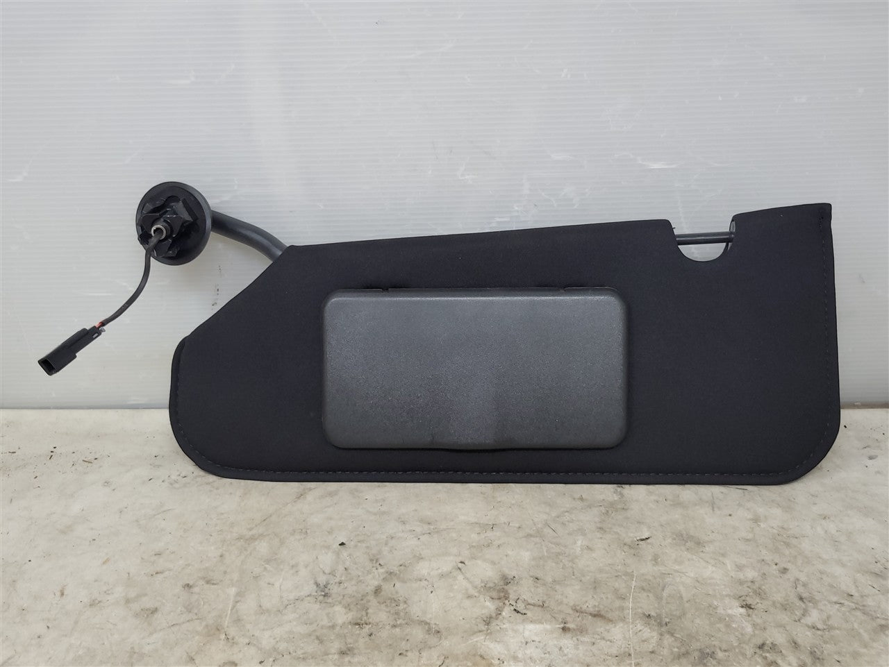 Used OEM 2005-2013 CORVETTE C6 SUN VISOR LH DRIVER BLACK, actual item photo 1