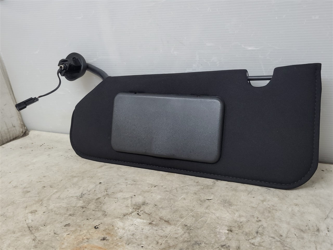 Used OEM 2005-2013 CORVETTE C6 SUN VISOR LH DRIVER BLACK, actual item photo 2
