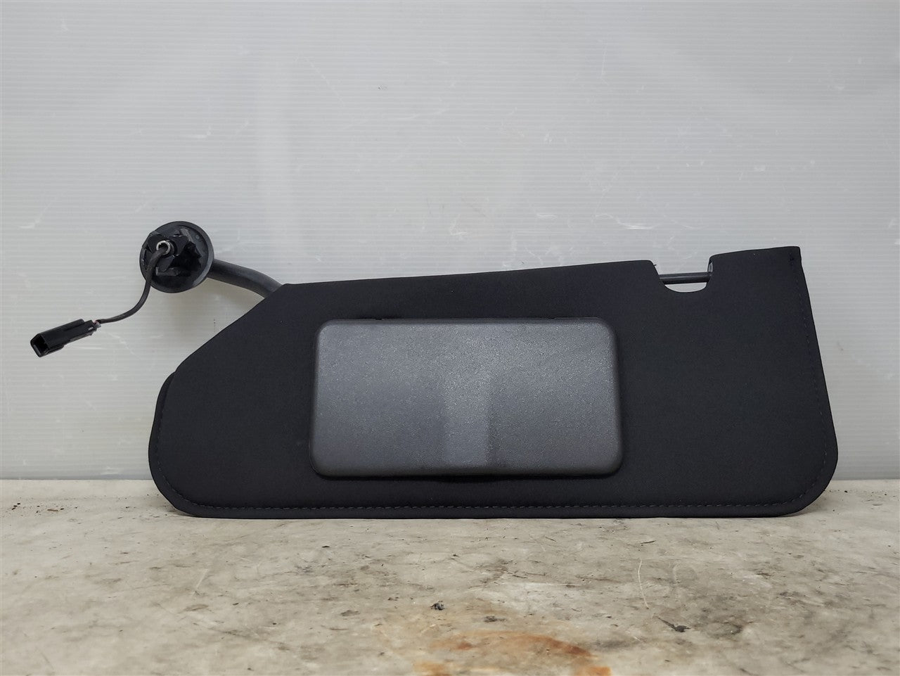 Used OEM 2005-2013 CORVETTE C6 SUN VISOR LH DRIVER BLACK, actual item photo 1