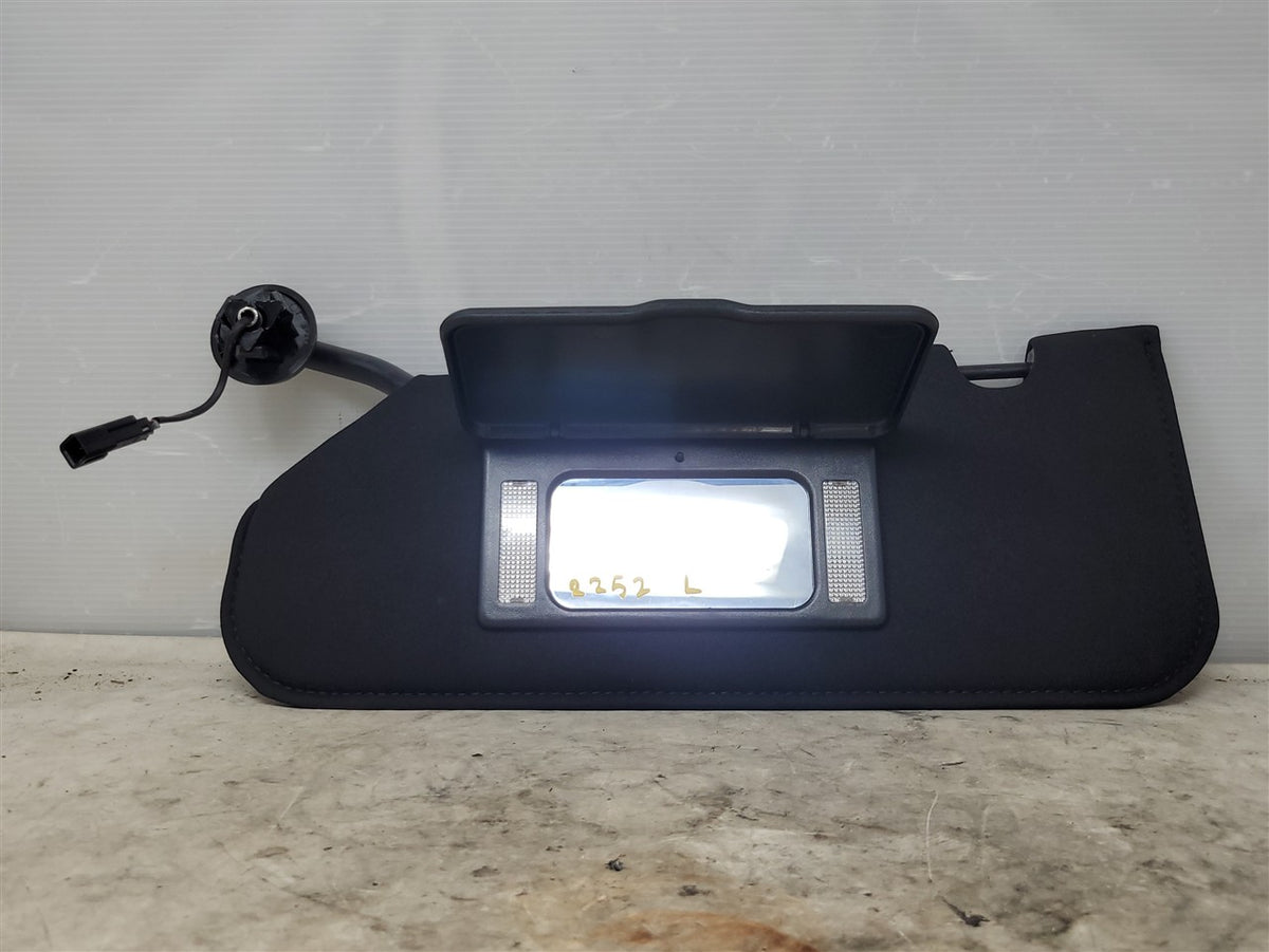 Used OEM 2005-2013 CORVETTE C6 SUN VISOR LH DRIVER BLACK, actual item photo 2