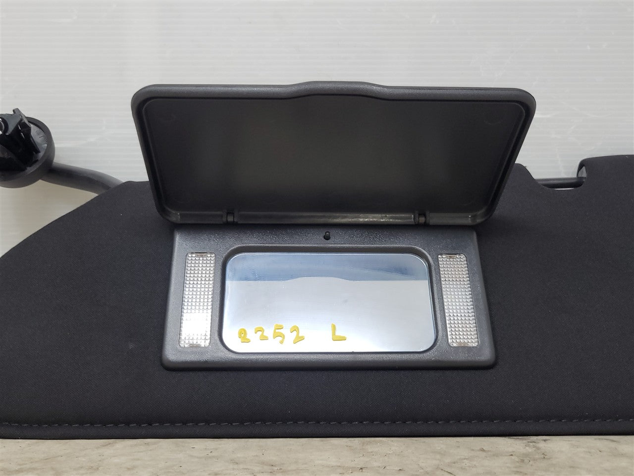Used OEM 2005-2013 CORVETTE C6 SUN VISOR LH DRIVER BLACK, actual item photo 5