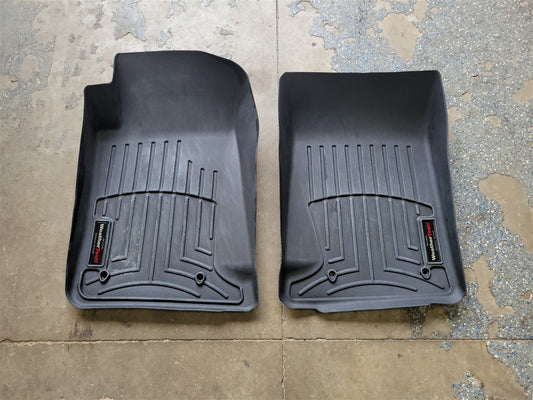 Used OEM 2010-2015 CAMARO WEATHERTECH FRONT FLOOR MAT LINERS PAIR, actual item photo 1