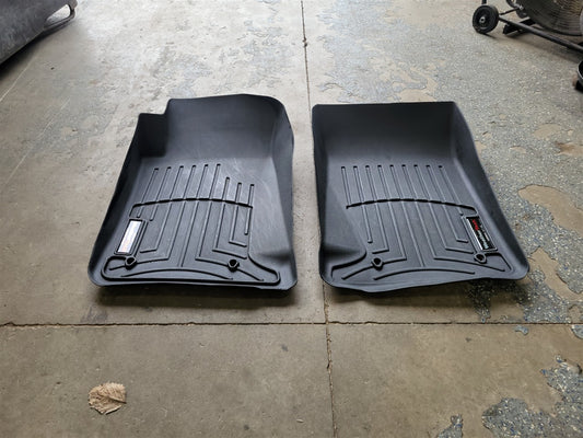 Used OEM 2010-2015 CAMARO WEATHERTECH FRONT FLOOR MAT LINERS PAIR, actual item photo 2