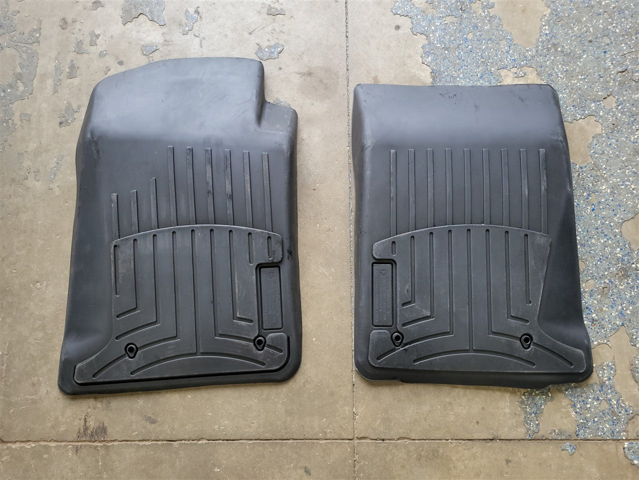 Used OEM 2010-2015 CAMARO WEATHERTECH FRONT FLOOR MAT LINERS PAIR, actual item photo 8