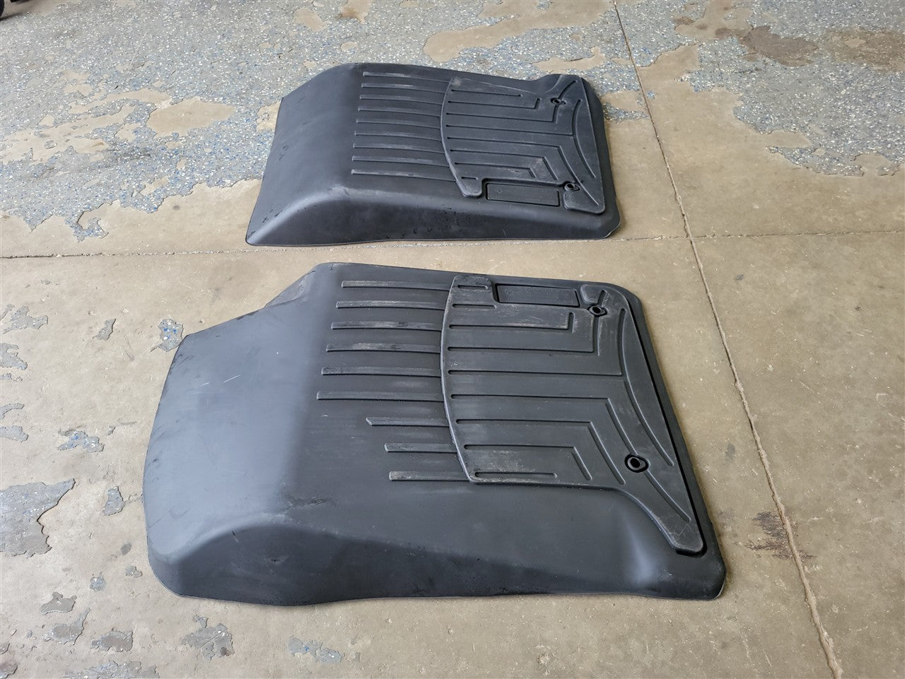 Used OEM 2010-2015 CAMARO WEATHERTECH FRONT FLOOR MAT LINERS PAIR, actual item photo 12