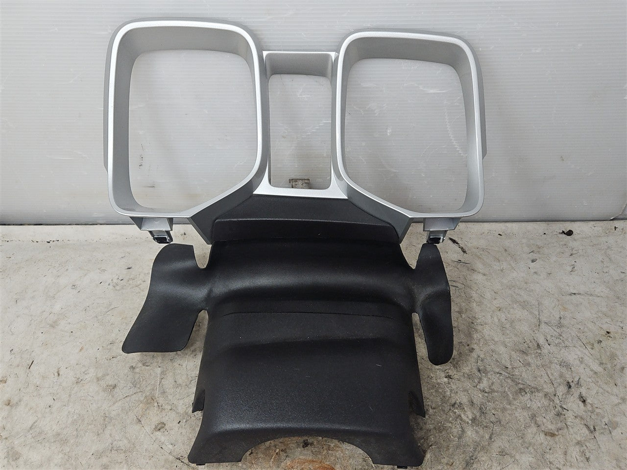 Used OEM 2010-2015 CAMARO INSTRUMENT CLUSTER TRIM BEZEL SILVER, actual item photo 1