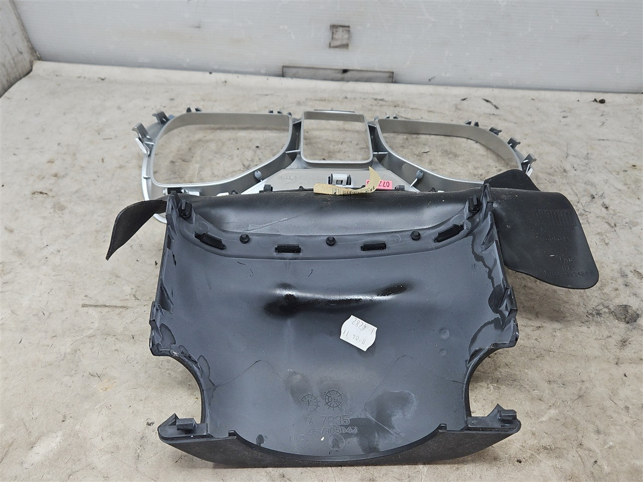 Used OEM 2010-2015 CAMARO INSTRUMENT CLUSTER TRIM BEZEL SILVER, actual item photo 8