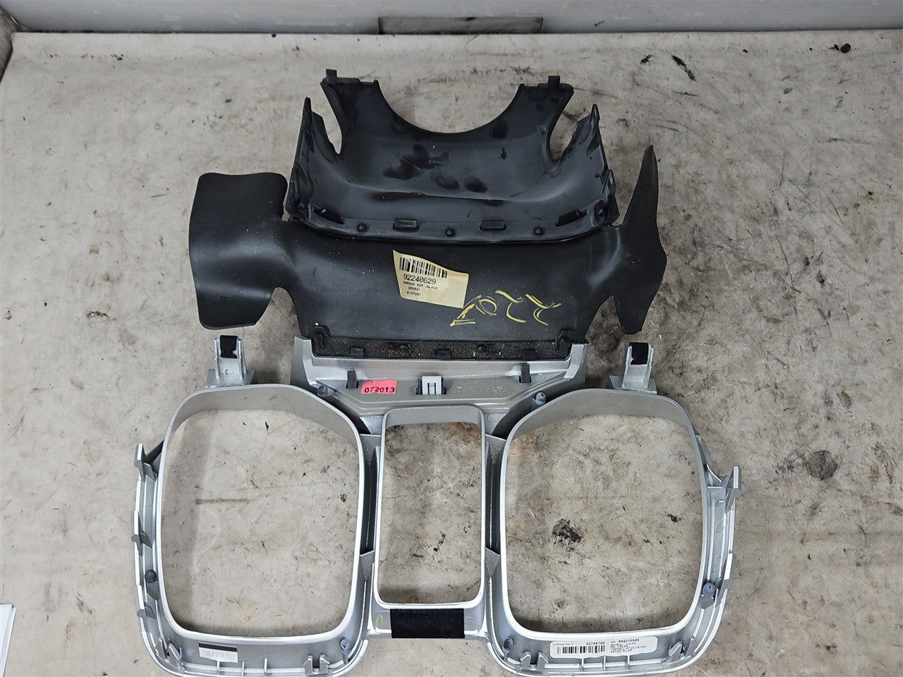 Used OEM 2010-2015 CAMARO INSTRUMENT CLUSTER TRIM BEZEL SILVER, actual item photo 10