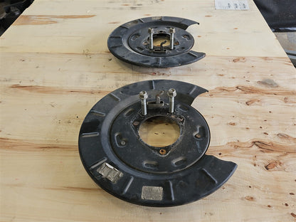 Used OEM 2010-2015 CAMARO SS REAR PARK BRAKE BACKING PLATES PAIR, actual item photo 2