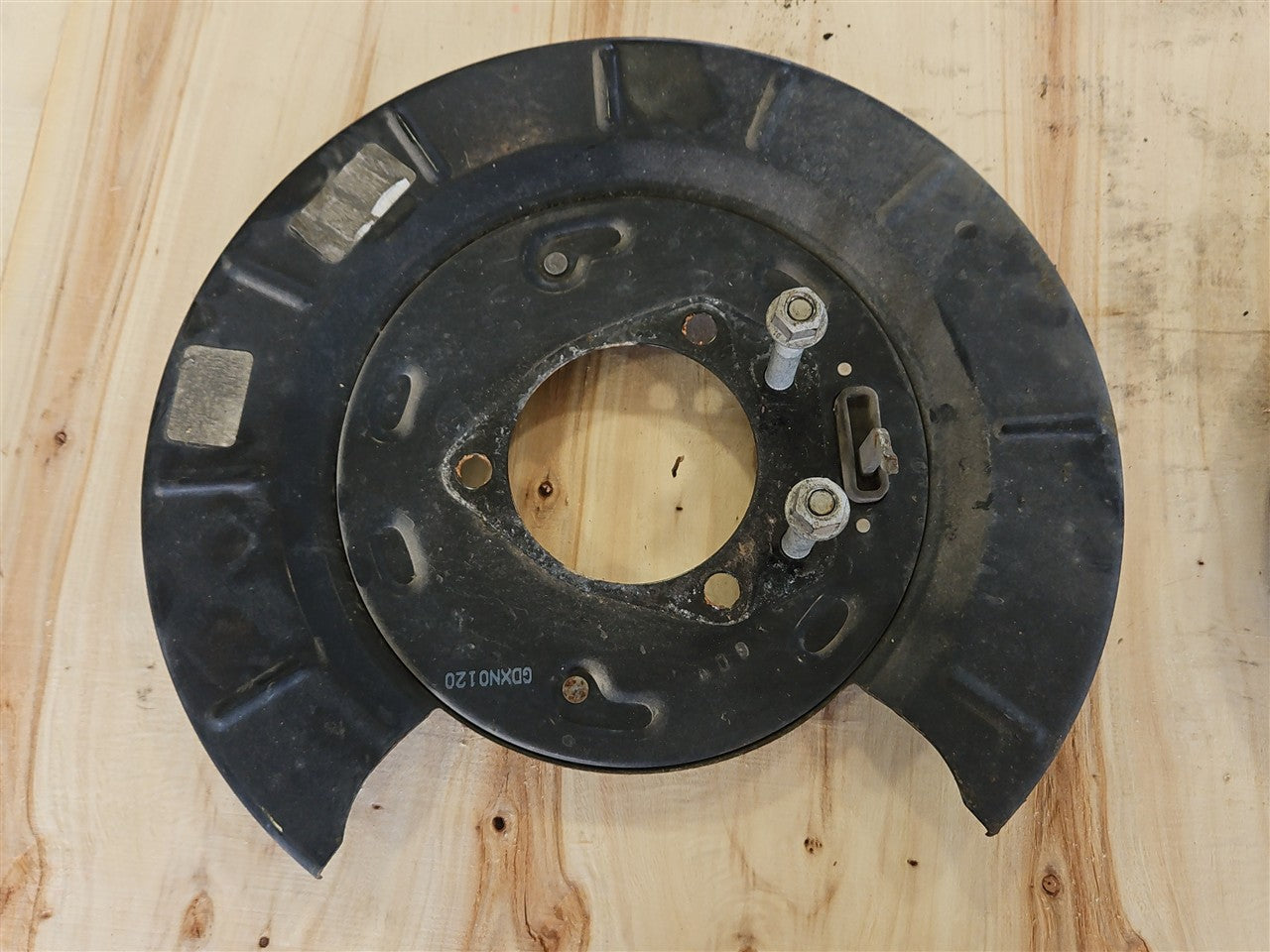 Used OEM 2010-2015 CAMARO SS REAR PARK BRAKE BACKING PLATES PAIR, actual item photo 6
