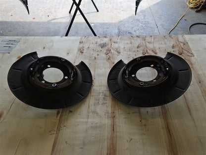 Used OEM 2010-2015 CAMARO SS REAR PARK BRAKE BACKING PLATES PAIR, actual item photo 11