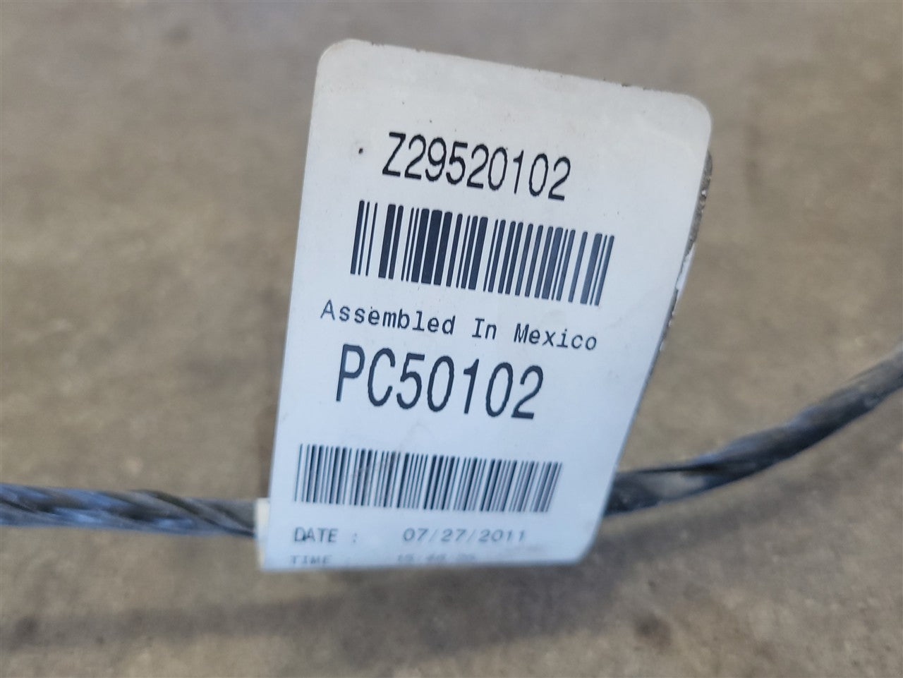 Used OEM 2012-2013 CAMARO REAR BUMPER WIRING HARNESS WITH PARK, actual item photo 1